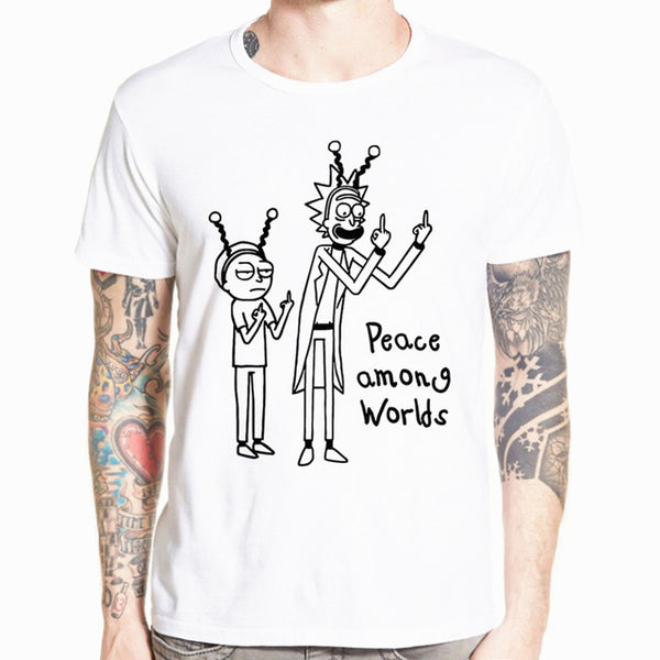Rick and Morty Middle Finger T-Shirt