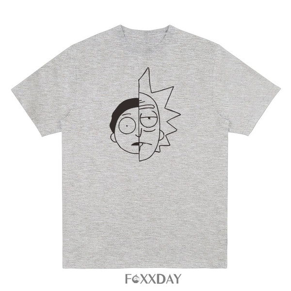 Rick and Morty Half Face T-Shirt