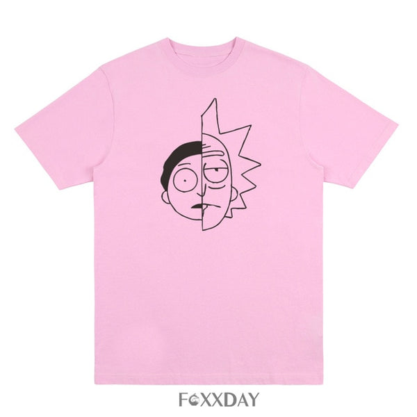 Rick and Morty Half Face T-Shirt