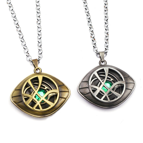 Marvel Avengers Doctor Strange Infinity Time Stones Necklace Keychain