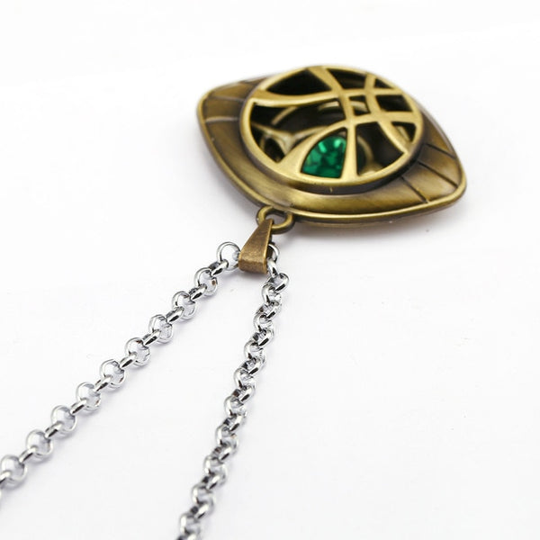 Marvel Avengers Doctor Strange Infinity Time Stones Necklace Keychain
