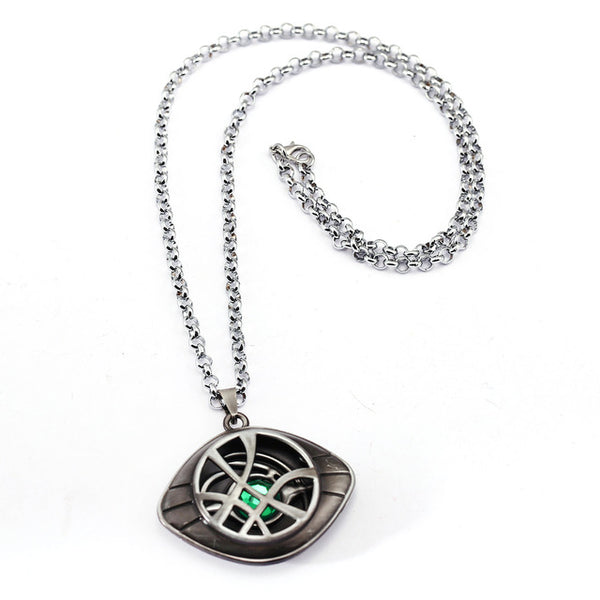 Marvel Avengers Doctor Strange Infinity Time Stones Necklace Keychain