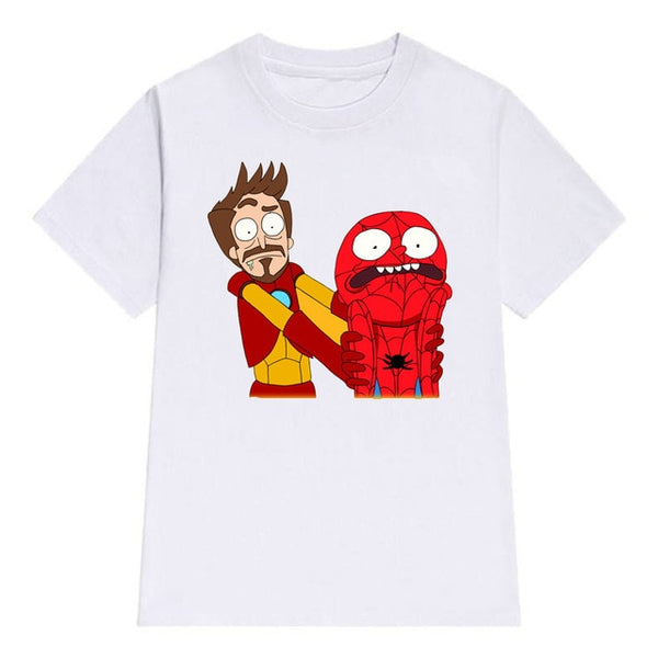 Rick and Morty Black-White T-Shirt