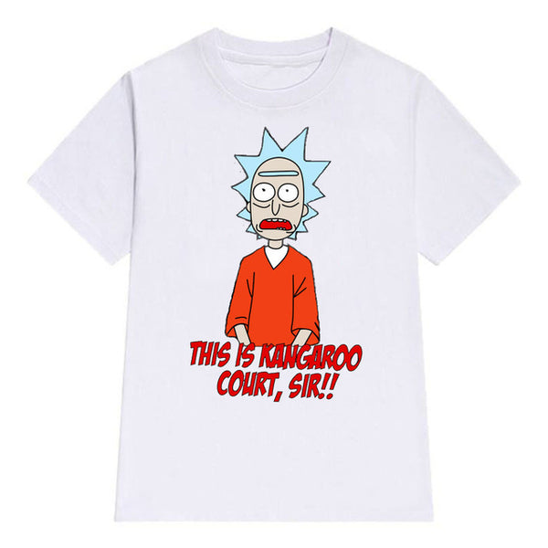 Rick and Morty Black-White T-Shirt