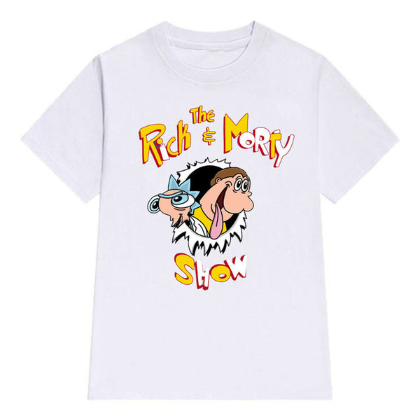 Rick and Morty Black-White T-Shirt
