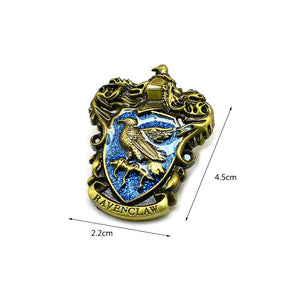 Harry Potter Hogwarts Gryffindor Slytherin Ravenclaw Hufflepuff Symbol Metal Badge Pins
