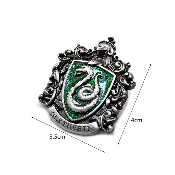 Harry Potter Hogwarts Gryffindor Slytherin Ravenclaw Hufflepuff Symbol Metal Badge Pins