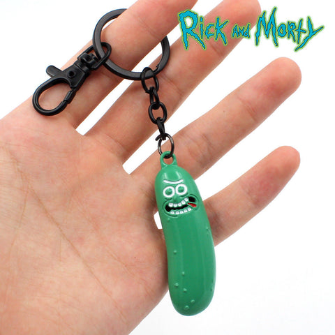 Rick and Morty Pickle Rick Keychain